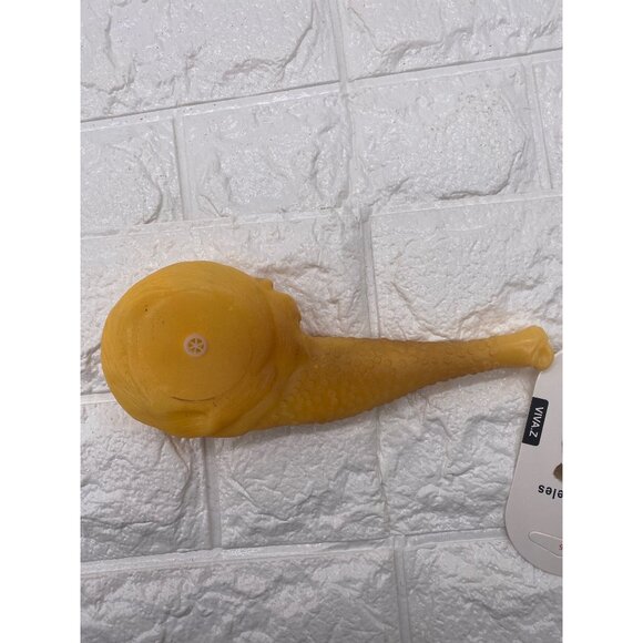 Viva-Z Rubber Squeaky Chicken Pet Toy Durable & Fun Yellow 9” Size For Pets - Picture 3 of 6